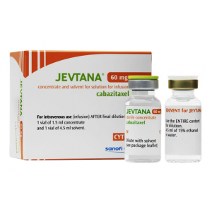 JEVTANA 60 MG / 1.5 ML ( CABAZITAXEL ) CONCENTRATE AND SOLVENT FOR SOLUTION FOR IV INFUSION 1.5 ML VIAL